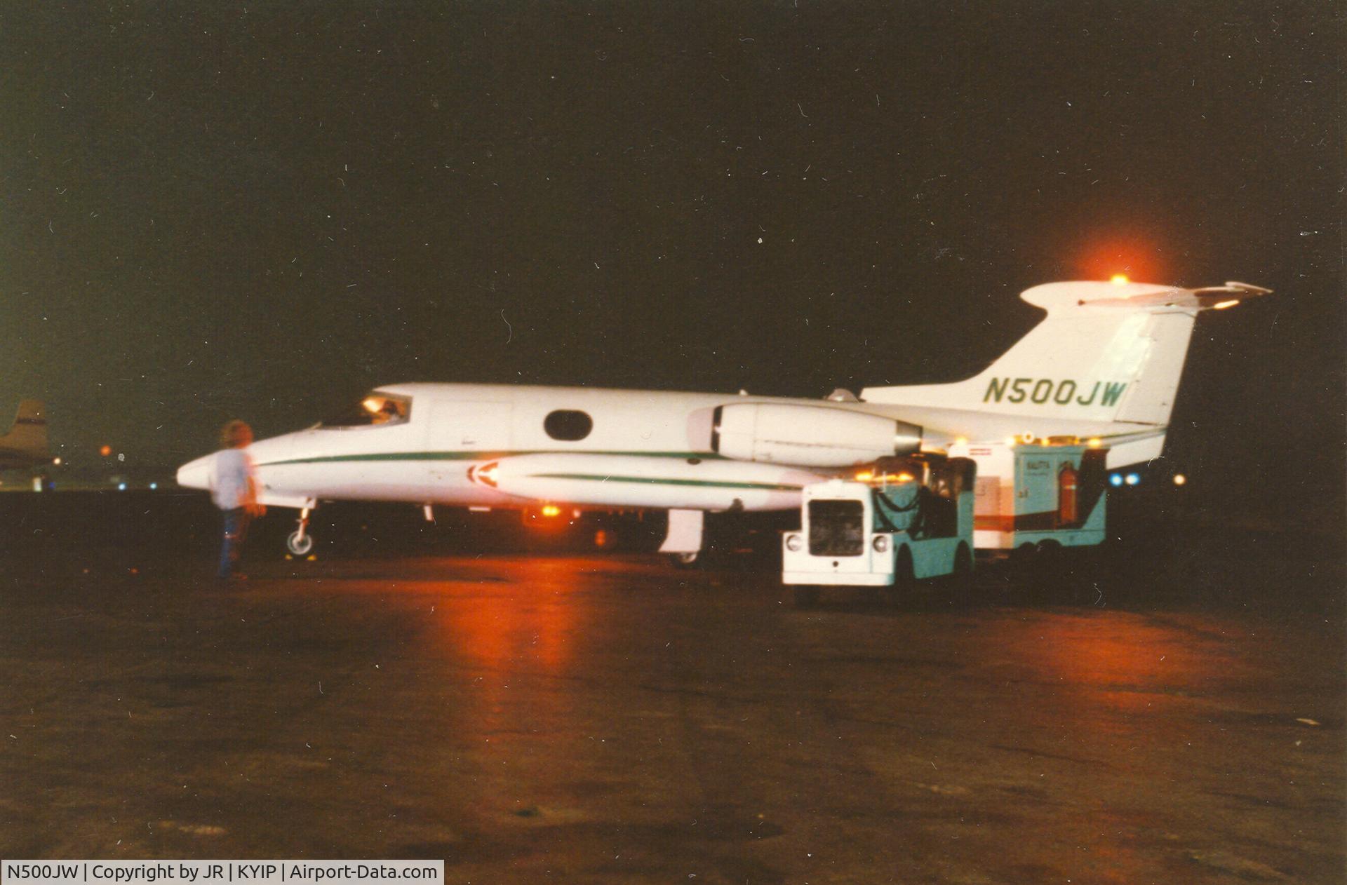 N500JW, 1964 Learjet 23 C/N 23-005, The 5th Learjet ever built!!!   N500JW at KYIP in 1986.