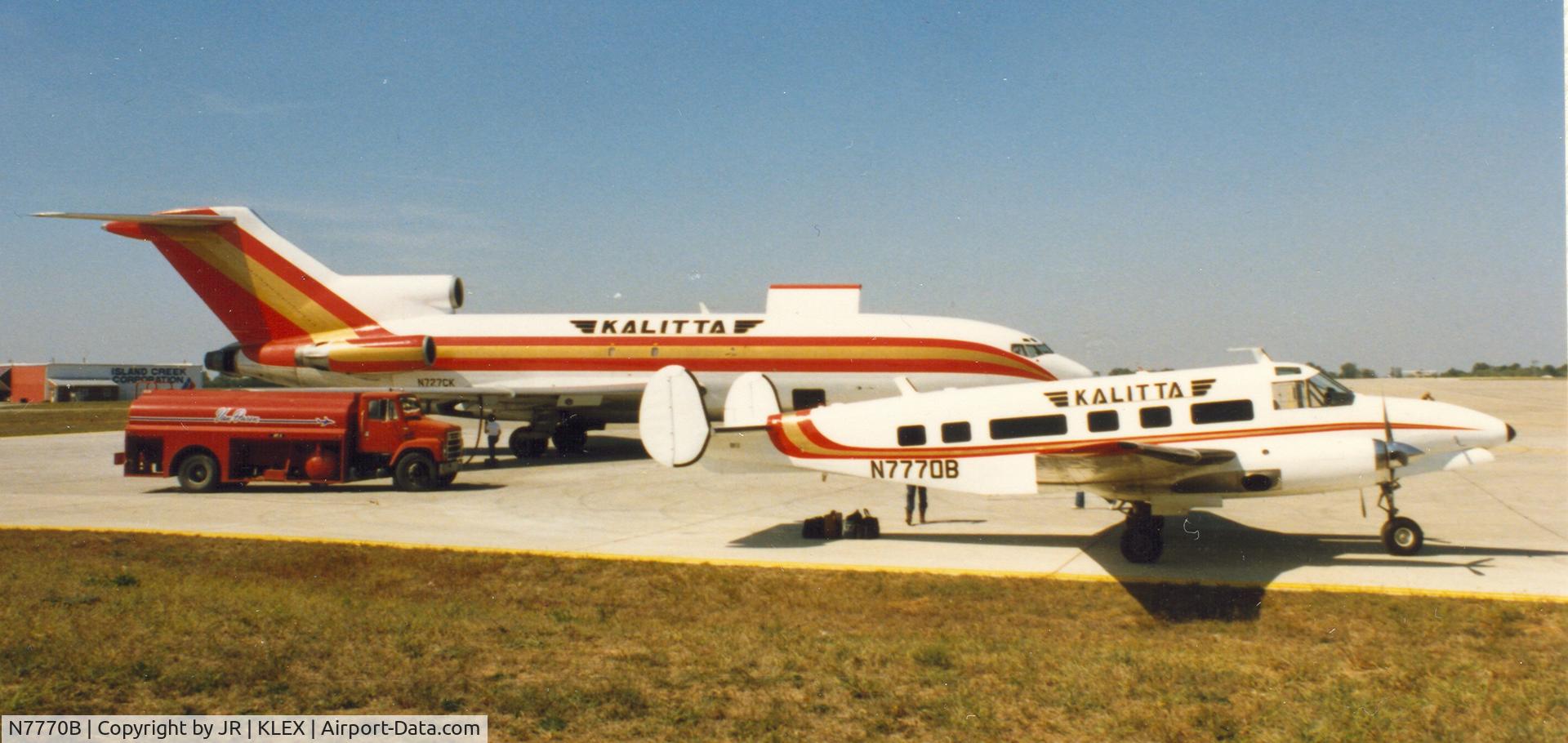 N7770B, Beech C-45G Expeditor C/N AF-320, N7770B at KLEX 1988