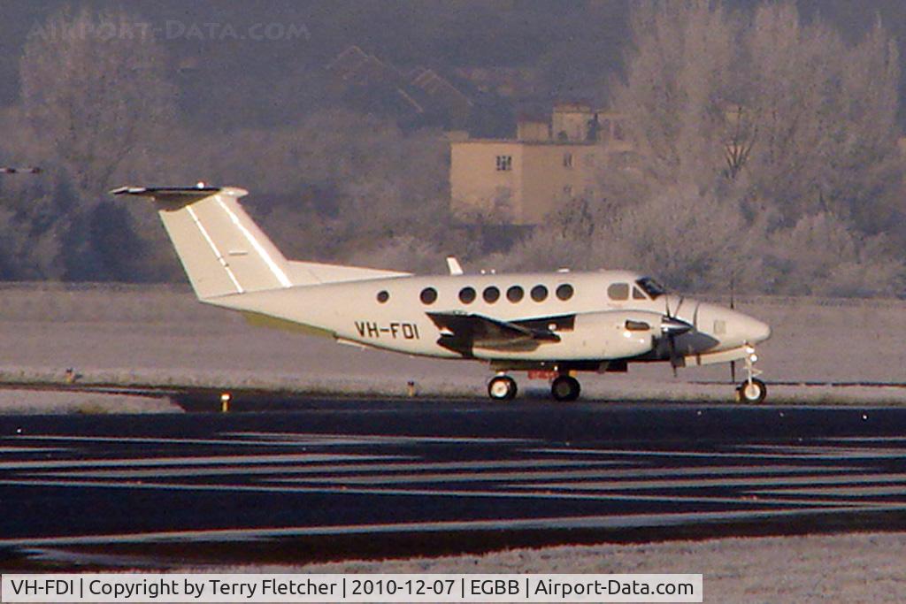 VH-FDI, 2010 Hawker Beechcraft B200C C/N BL-162, Hawker Beechcraft Corp B200C, c/n: BL-162 staged through Birmingham on delivery to Royal Flying Doctor Service of Australia