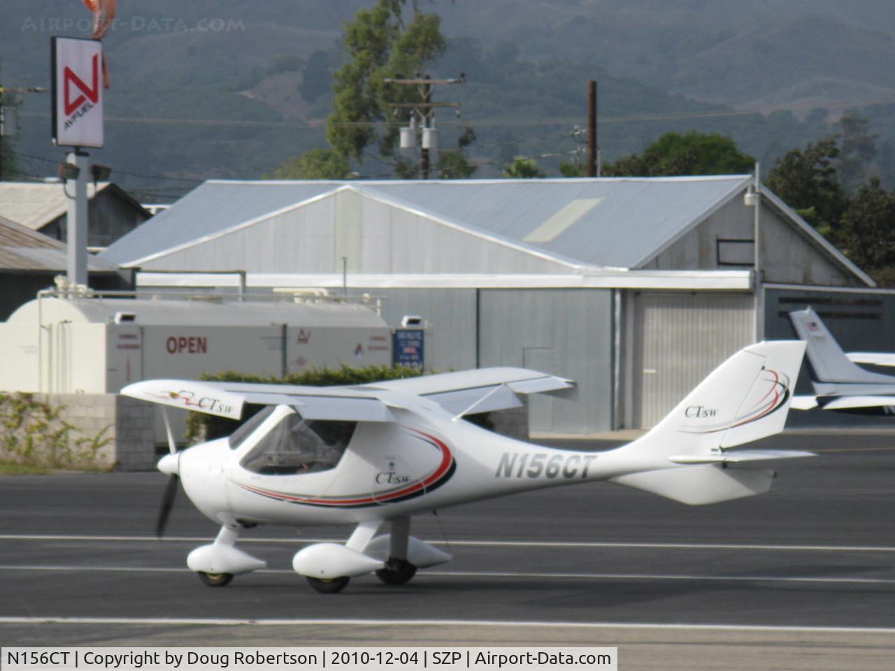 N156CT, 2007 Flight Design CTSW C/N 07-04-11, 2007 Flight Design Gmbh CTSW. Rotax 912ULS 100 Hp, landing roll Rwy 22