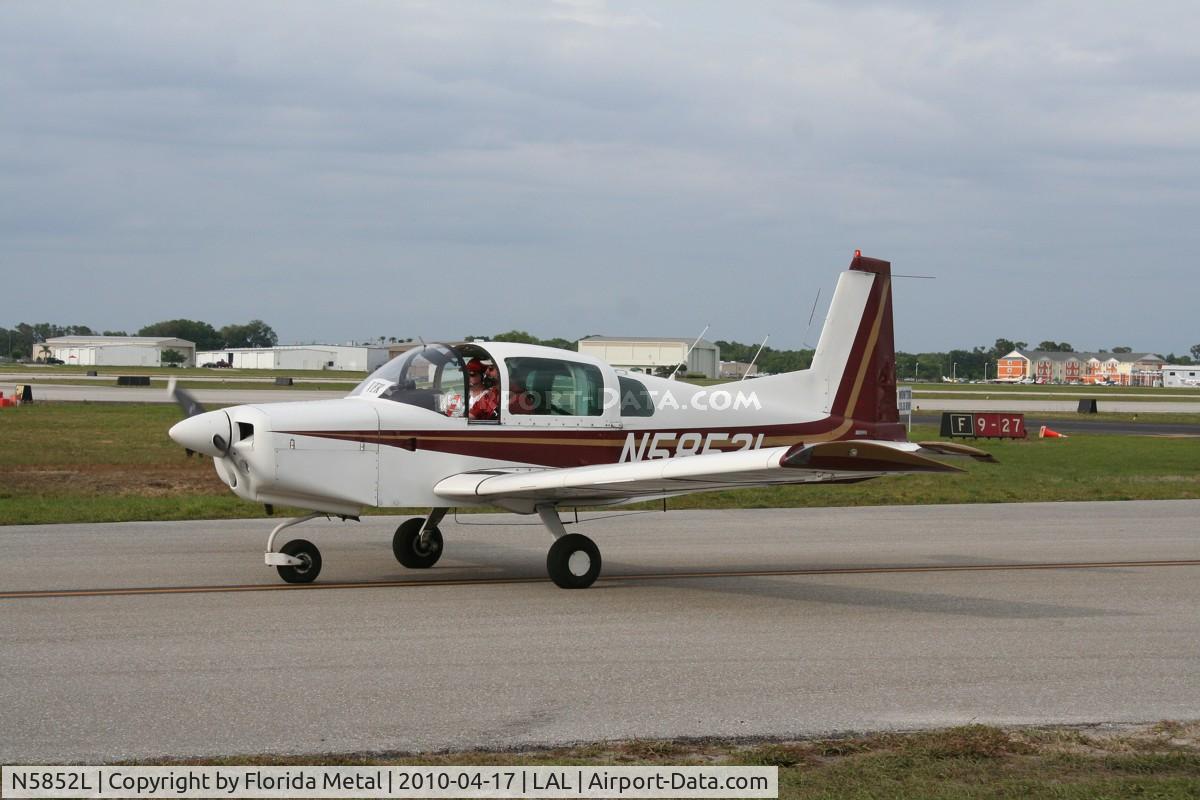 N5852L, 1972 American AA-5 C/N AA5-0052, AA-5