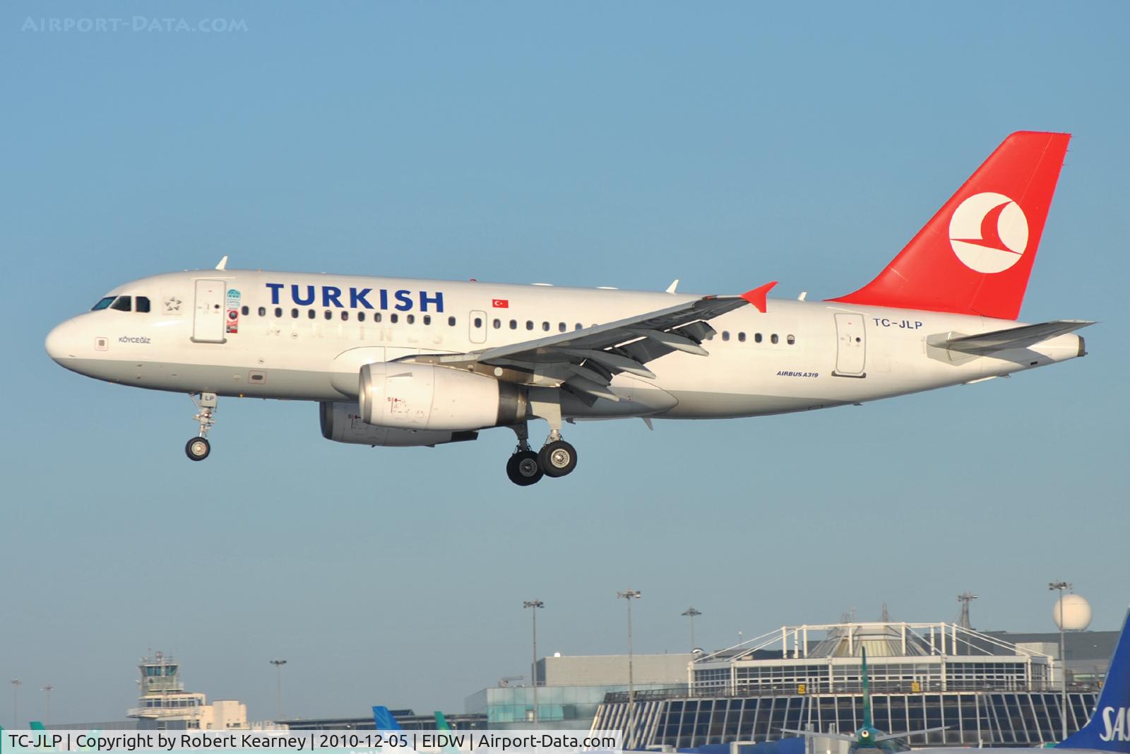 TC-JLP, 2005 Airbus A319-132 C/N 2655, THY on short finals