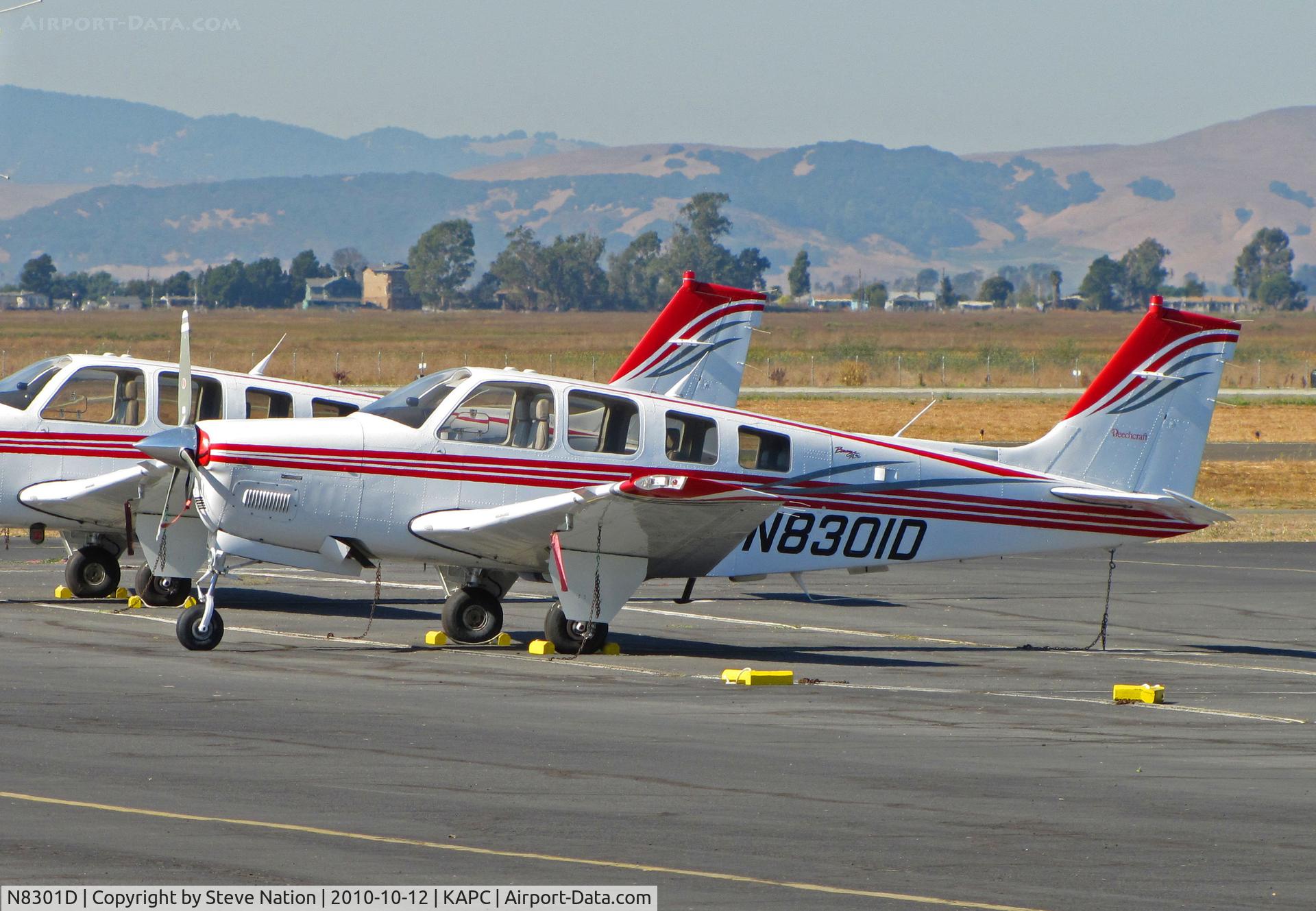 N8301D, Raytheon Aircraft Company A36 Bonanza C/N E-3509, ex-JAL Raytheon A36 @ Napa County Airport, CA