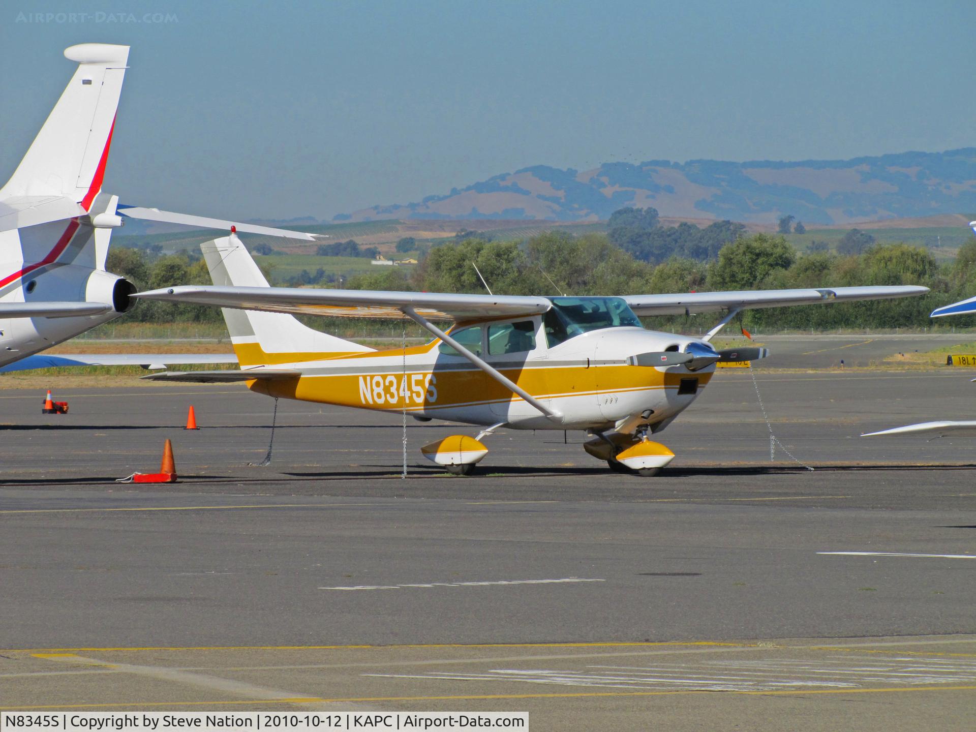 N8345S, 1965 Cessna 182H Skylane C/N 18256445, 1965 Cessna 182H visiting from Fallon, NV @ Napa County Airport, CA