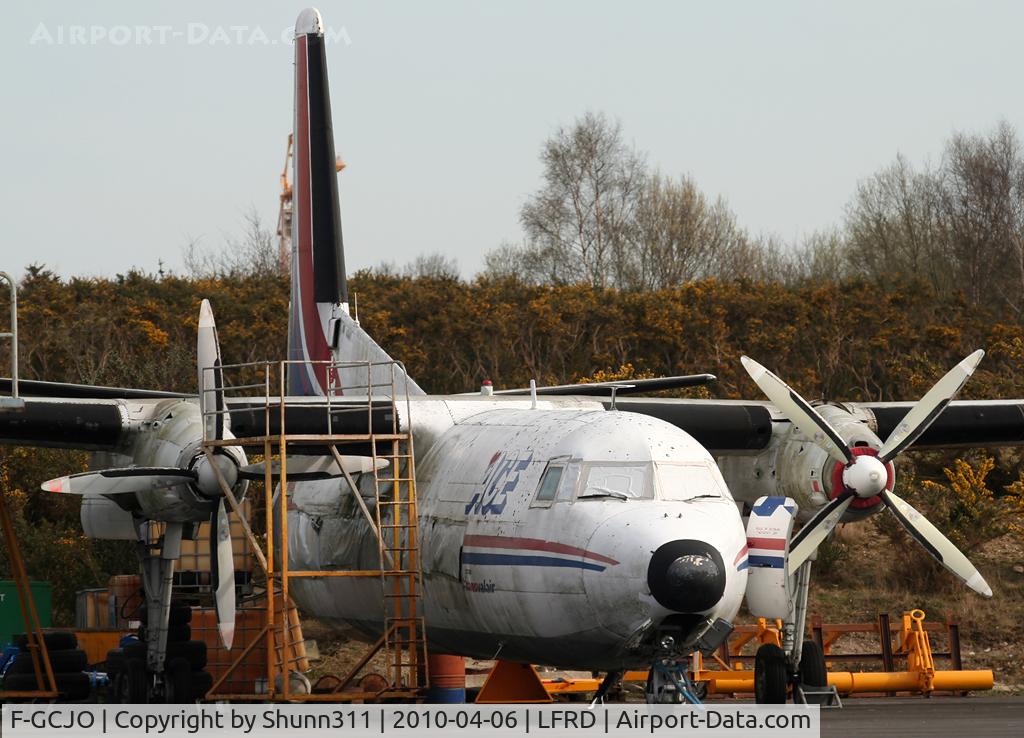 F-GCJO, Fairchild Hiller FH-227B C/N 530, Still stored at DNR in faded c/s...