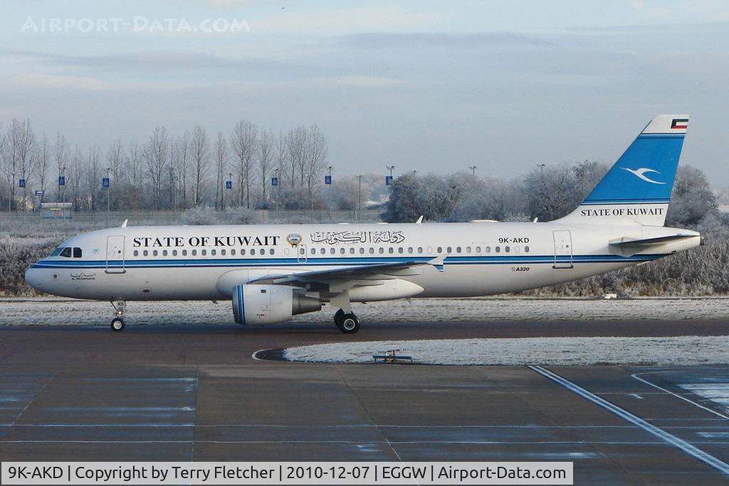9K-AKD, 2003 Airbus A320-212 C/N 2046, Kuwait Govt Airbus A320-212, c/n: 2046 at Luton