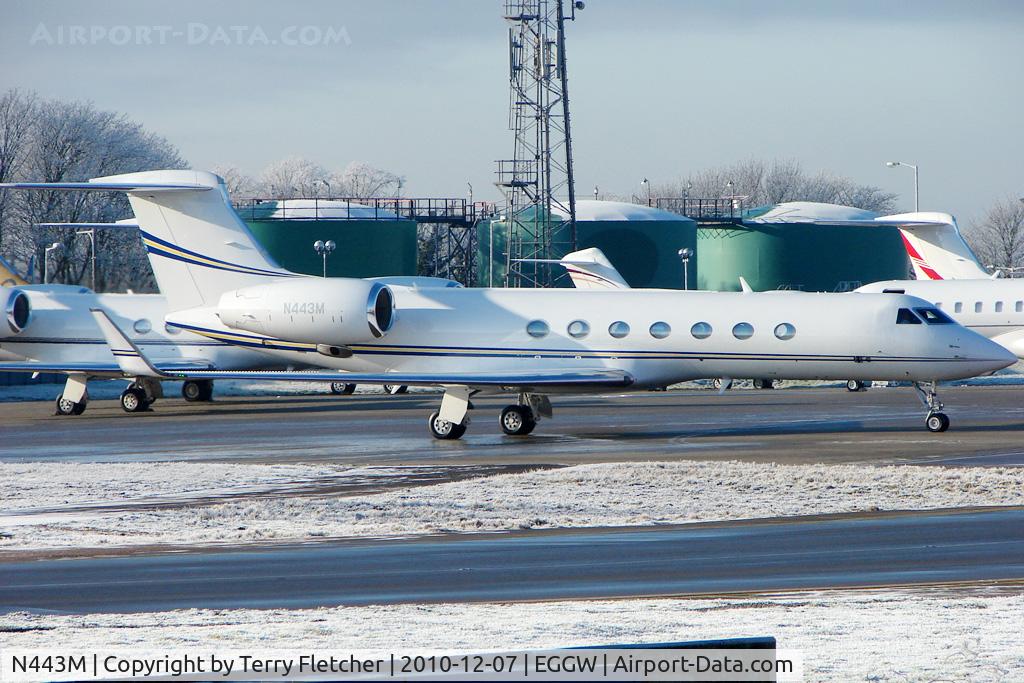 N443M, 2008 Gulfstream Aerospace GV-SP (G550) C/N 5199, 2008 Gulfstream Aerospace GV-SP (G550), c/n: 5199 at Luton