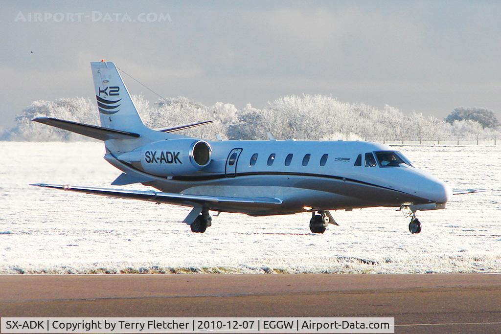 SX-ADK, 2005 Cessna 560XLS Citation Excel C/N 560-5608, 2006 Cessna 560XL Citation XLS, c/n: 560-5608 at Luton