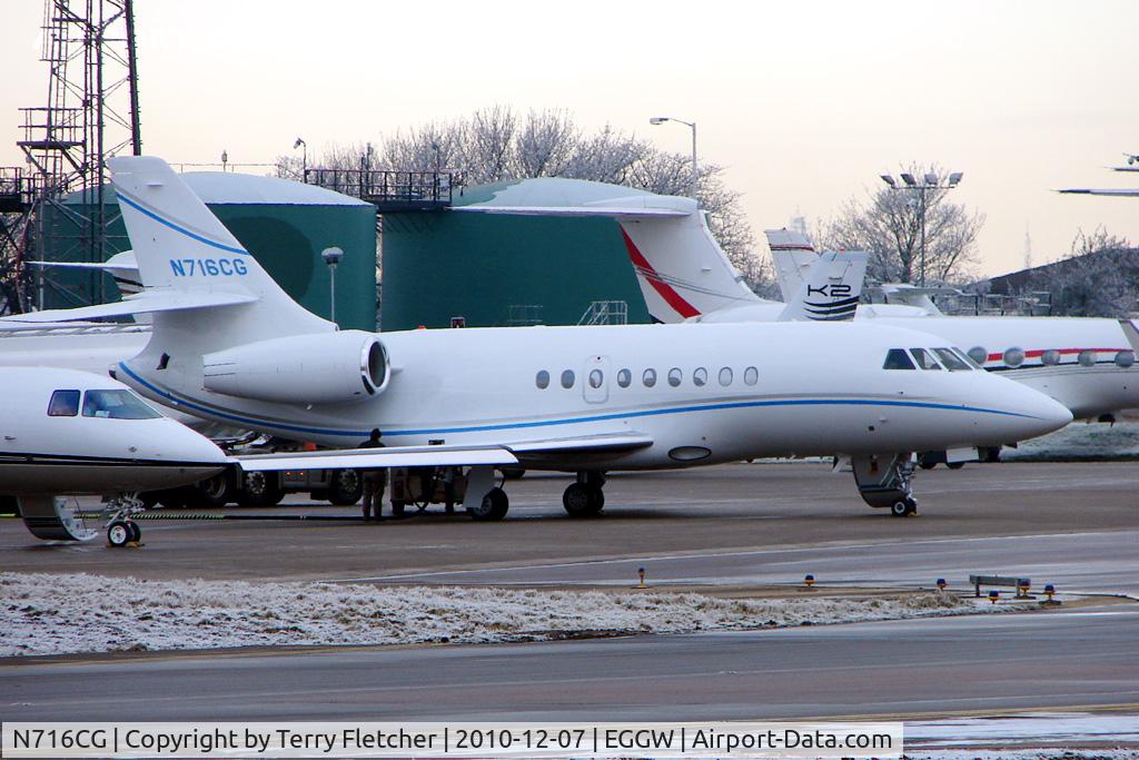 N716CG, 2008 Dassault Falcon 2000EX C/N 174, 2008 Dassault Aviation FALCON 2000EX, c/n: 174 at Luton