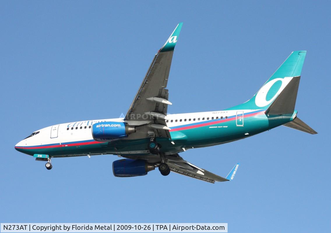N273AT, 2005 Boeing 737-76N C/N 32662, Air Tran 737