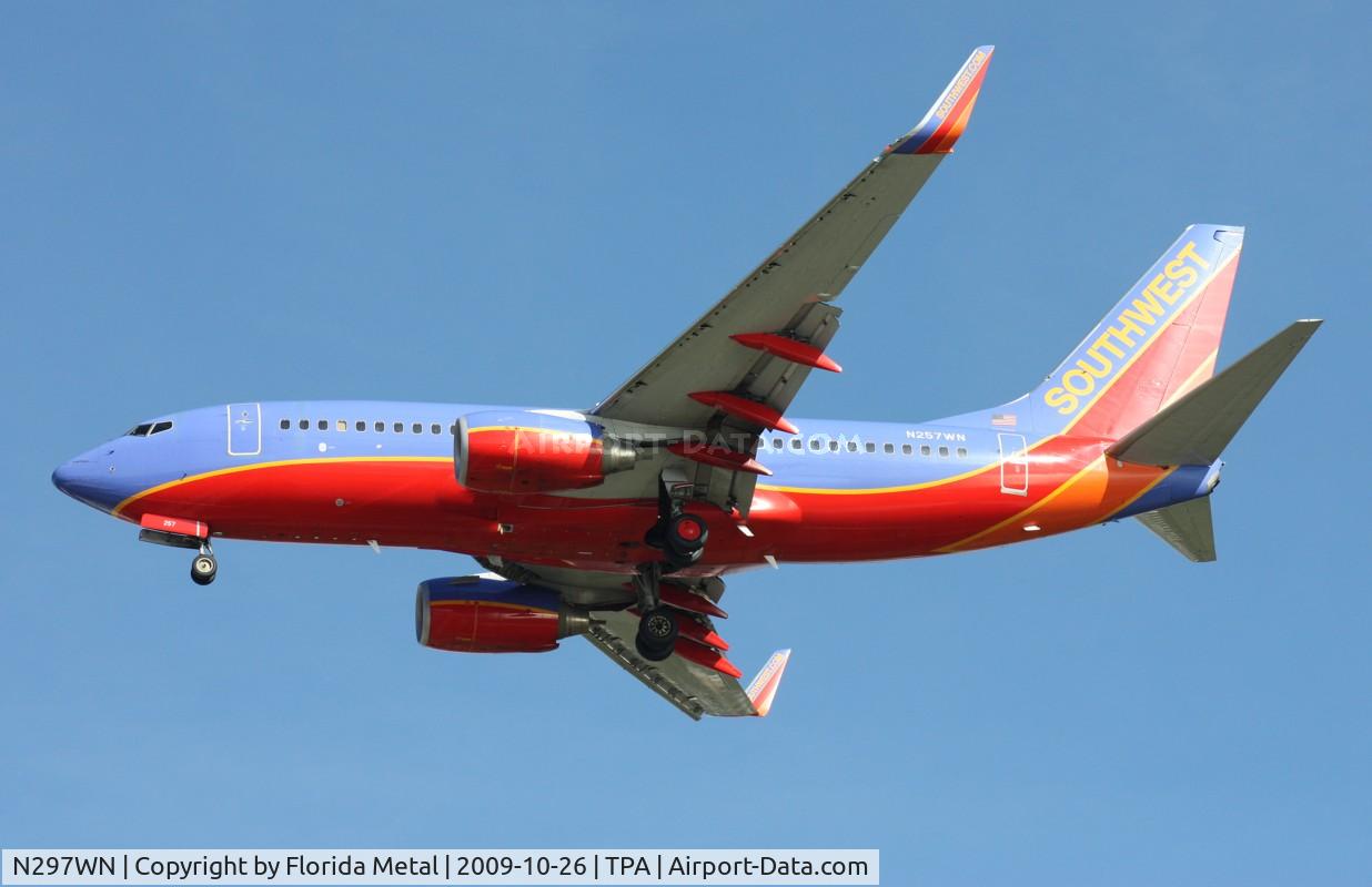 N297WN, 2007 Boeing 737-7H4 C/N 32542, Southwest 737-700