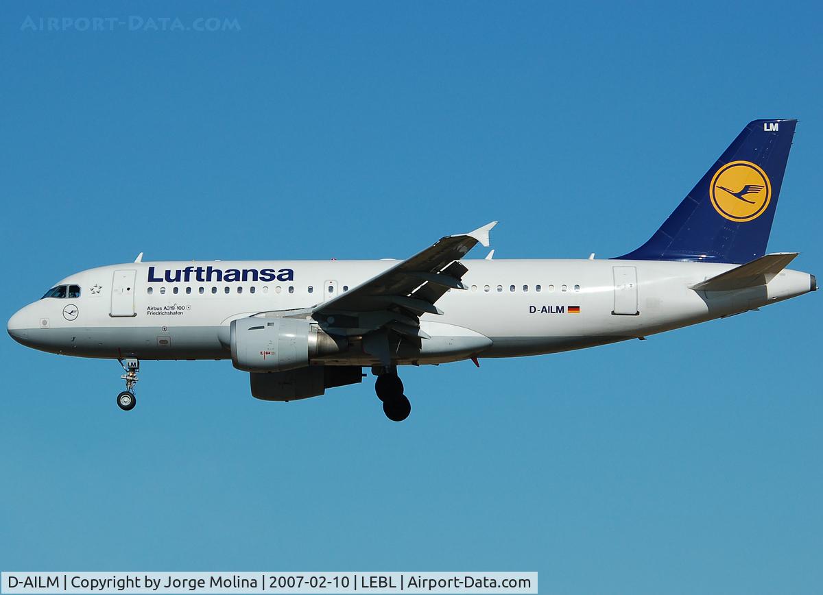 D-AILM, 1997 Airbus A319-114 C/N 694, 