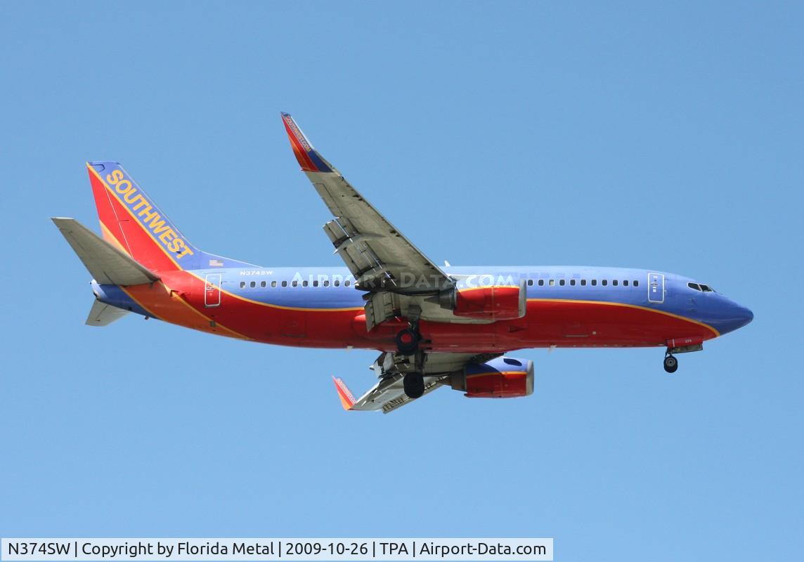 N374SW, 1993 Boeing 737-3H4 C/N 26582, Southwest 737-300