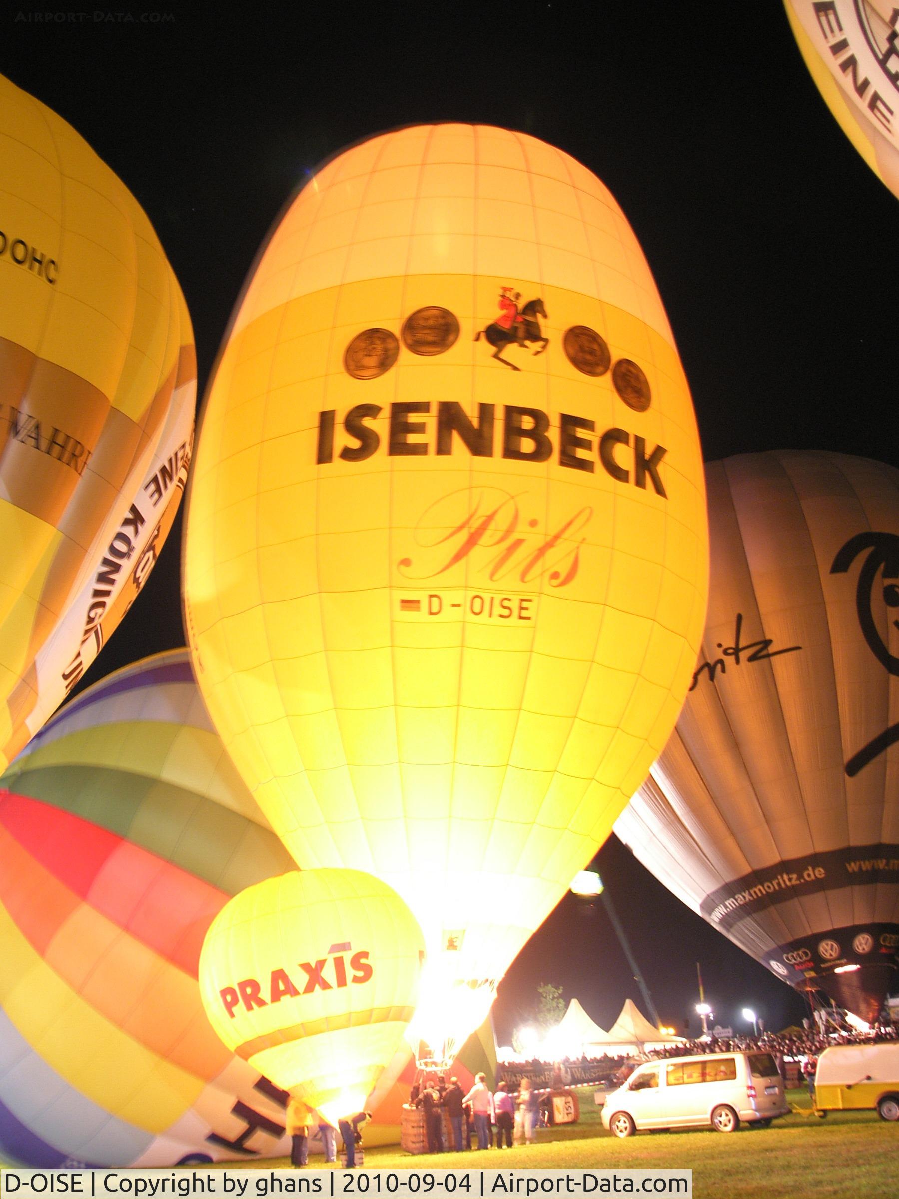 D-OISE, 1990 Schroeder Fire Balloons SS Glass C/N 137, WIM 2010 nightglow