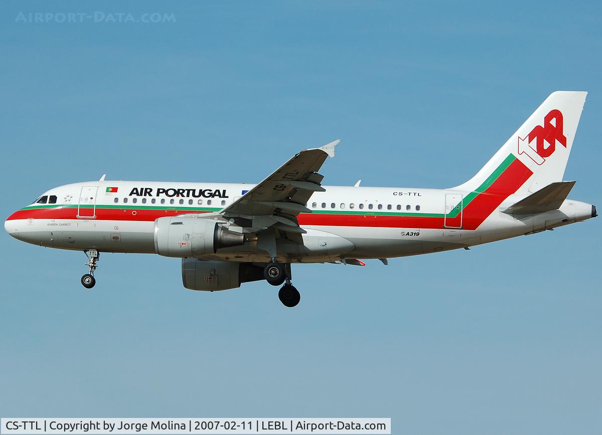 CS-TTL, 1999 Airbus A319-111 C/N 1100, 