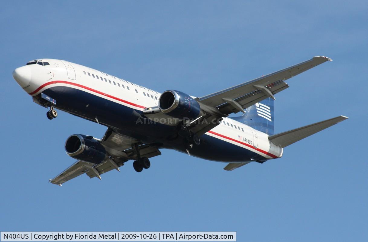 N404US, 1989 Boeing 737-401 C/N 23886, US Airways 737