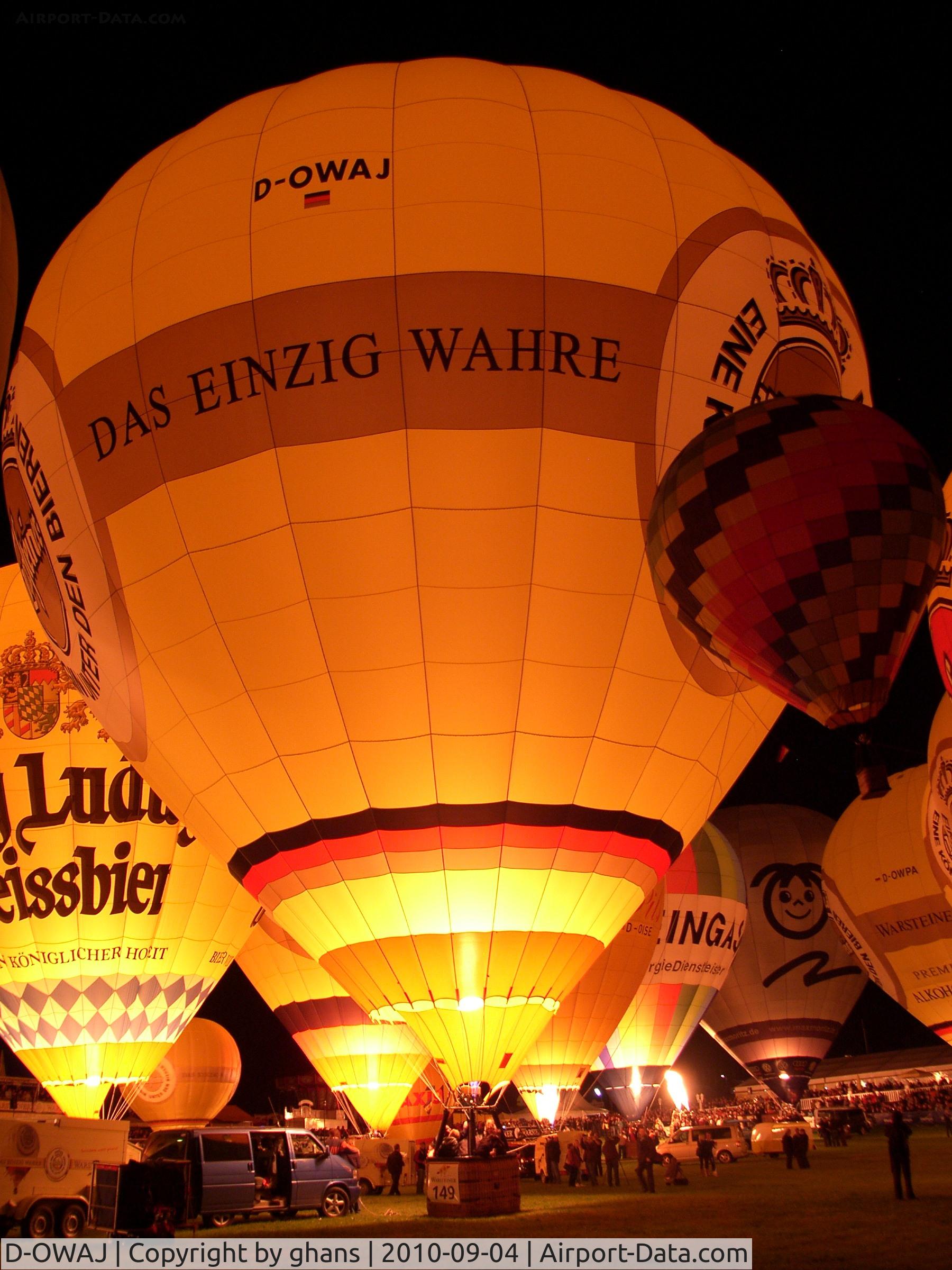 D-OWAJ, 2008 Schroeder Fire Balloons G42/24 C/N 1306, WIM 2010 nightglow