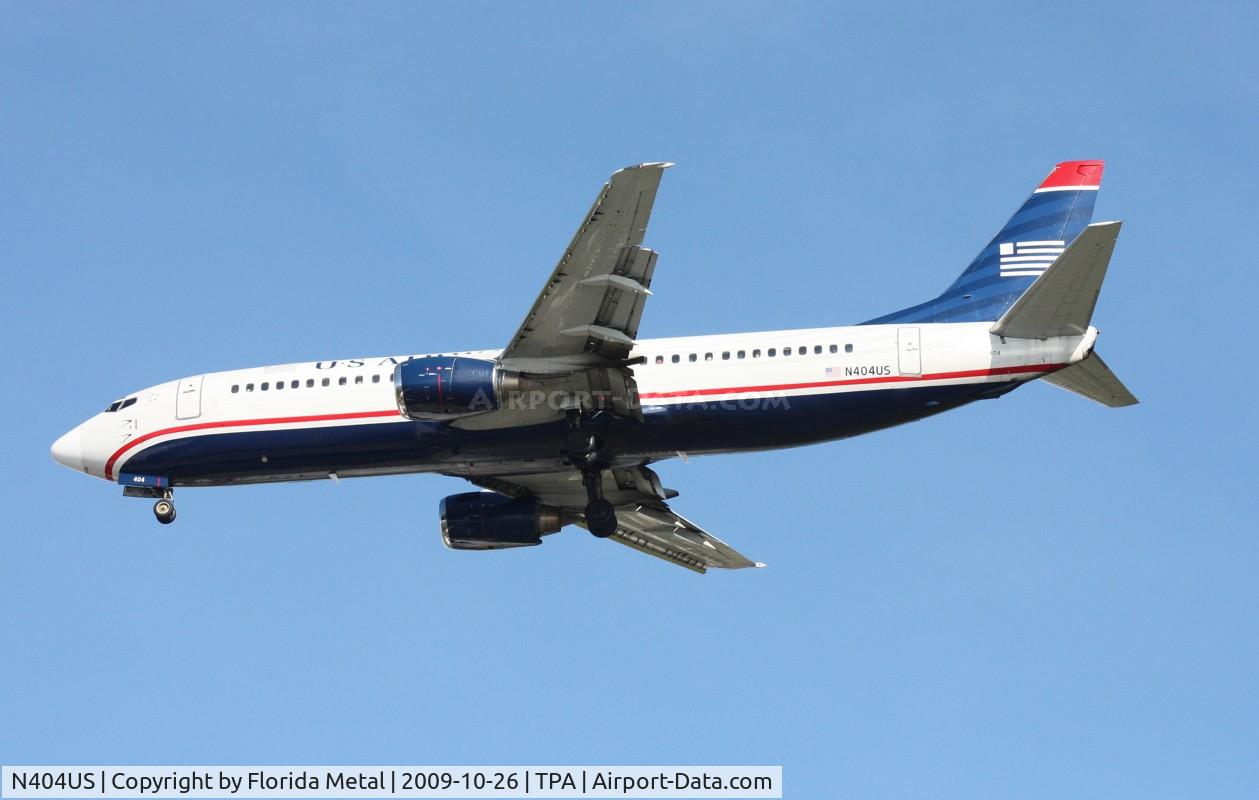 N404US, 1989 Boeing 737-401 C/N 23886, US Airways 737-400