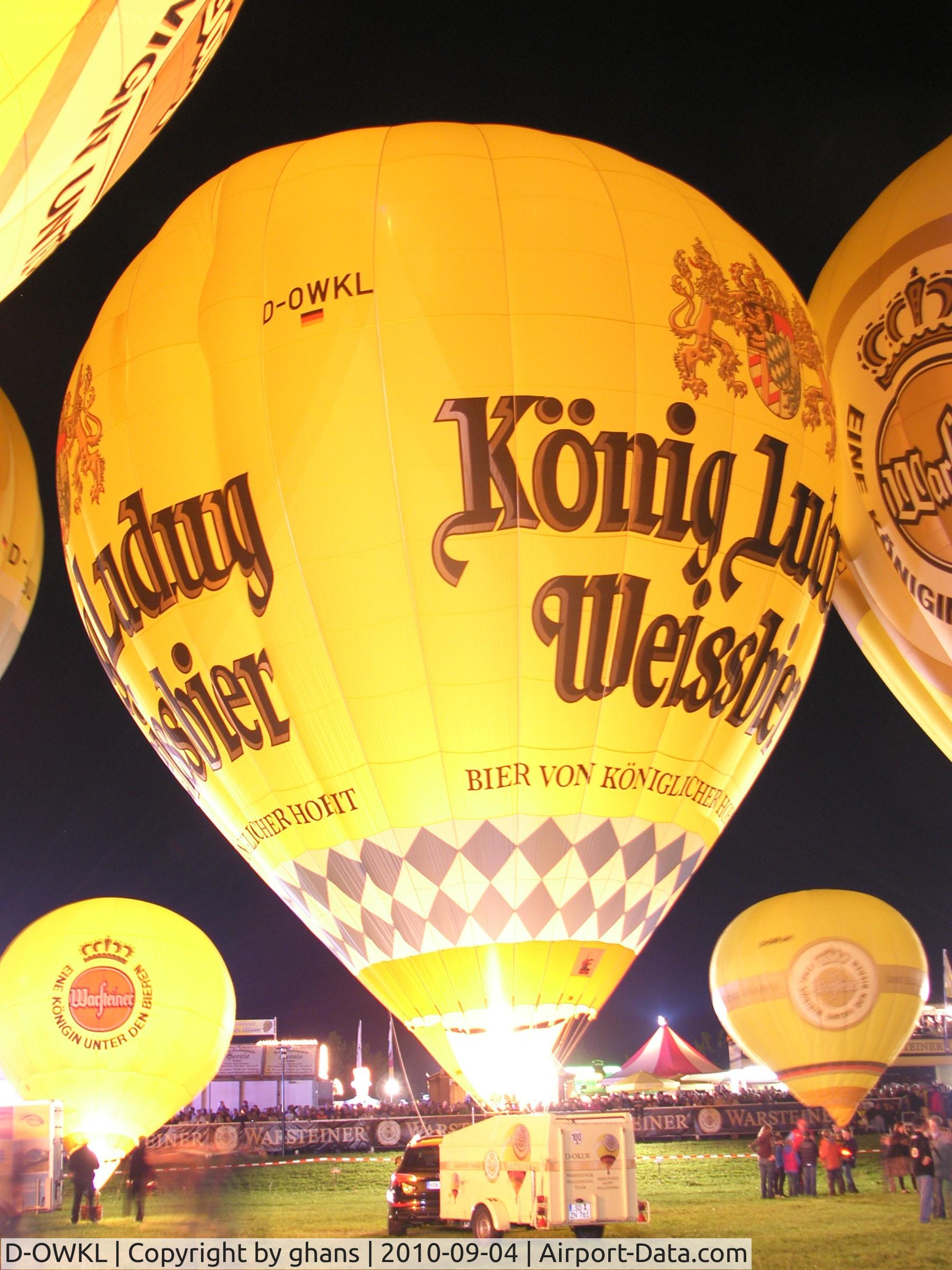 D-OWKL, 2010 Schroeder Fire Balloons G34/24 C/N 1396, WIM 2010 nightglow
