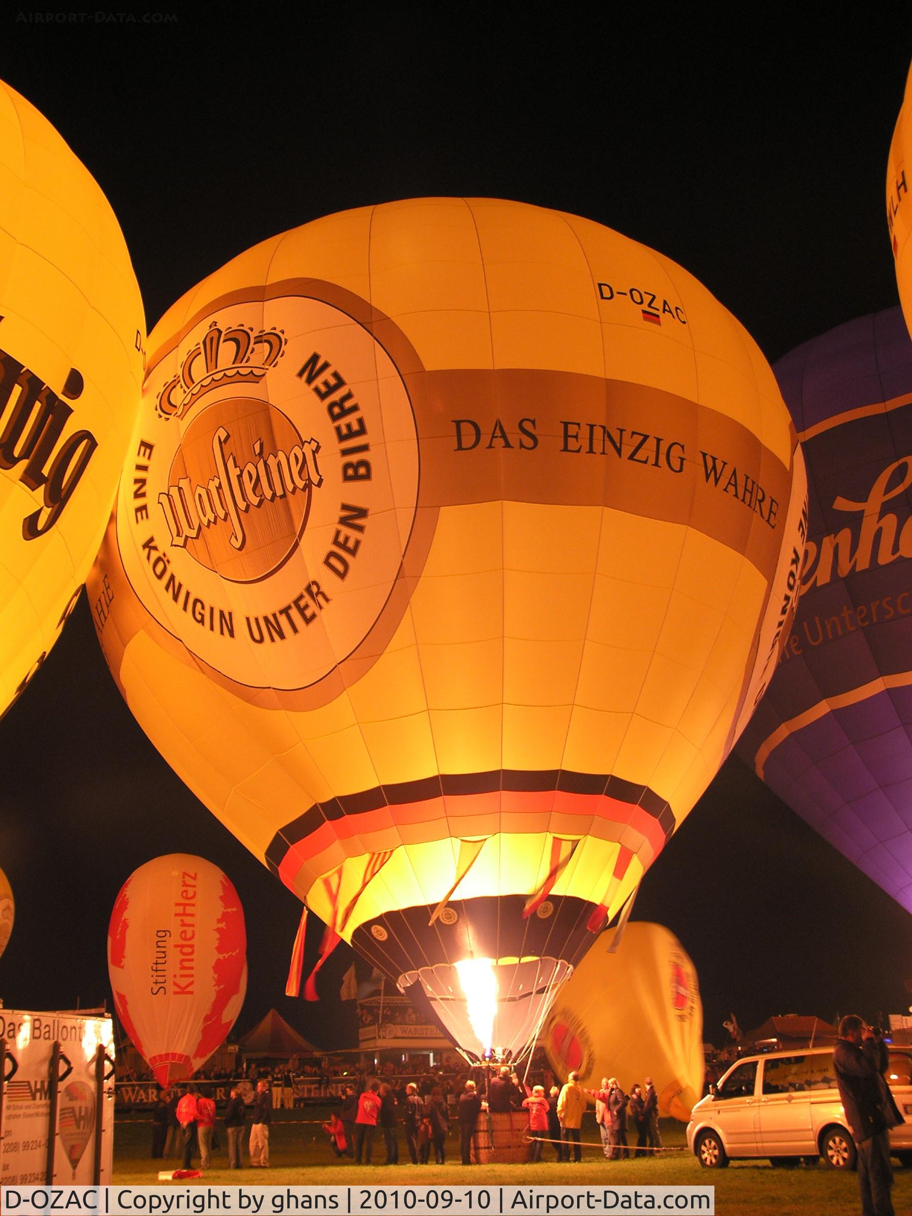 D-OZAC, 2009 Schroeder Fire Balloons G34/24 C/N 1389, WIM 2010 nightglow