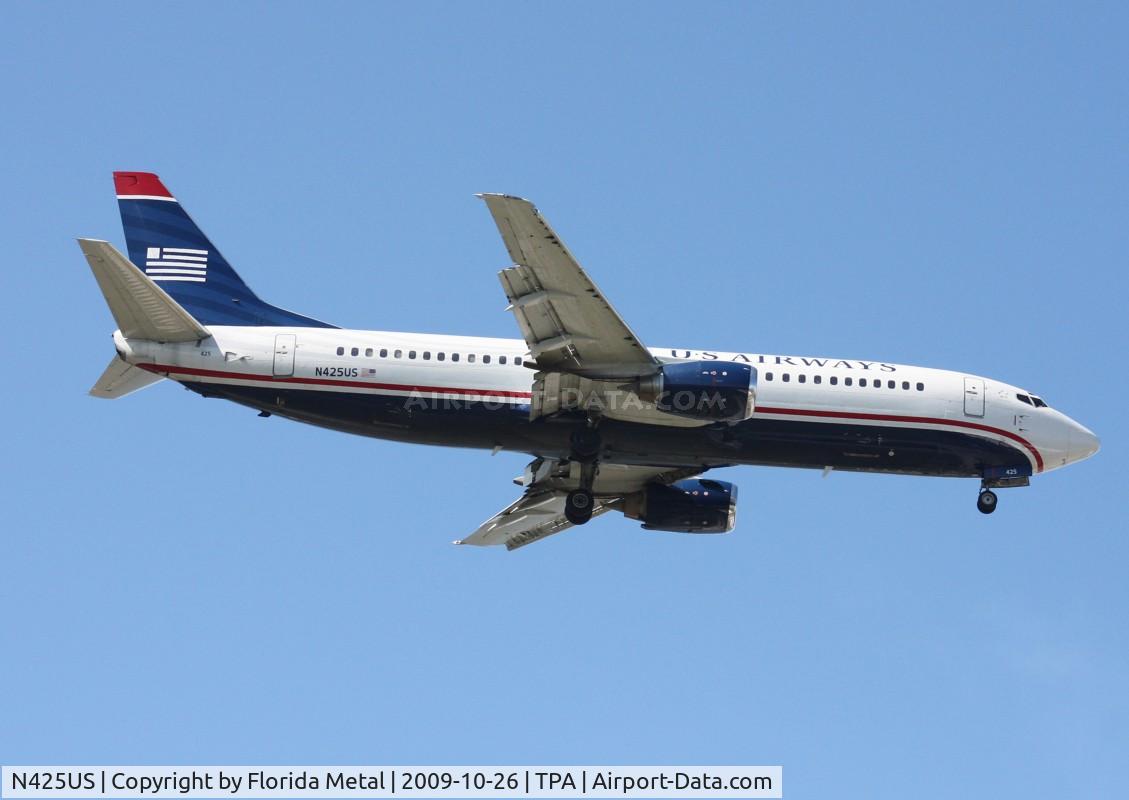 N425US, 1989 Boeing 737-401 C/N 23992, US Airways 737-400