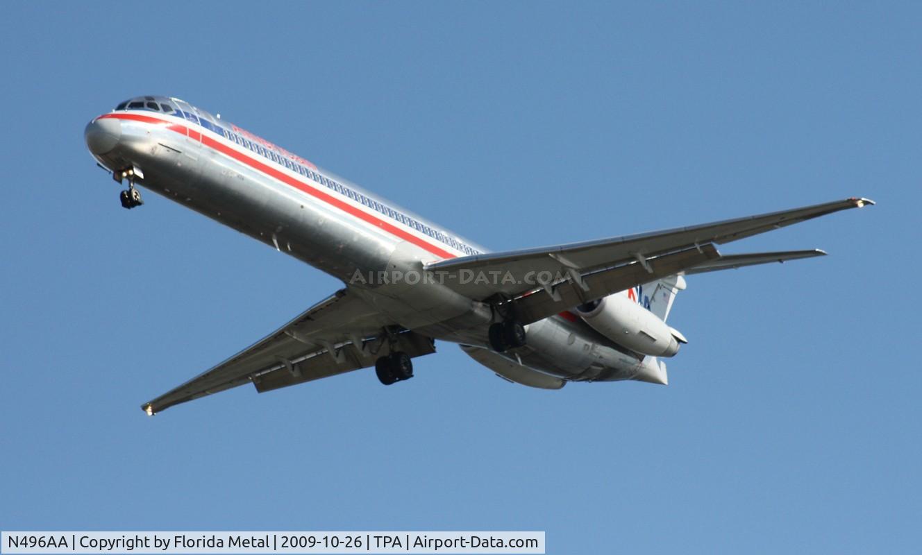 N496AA, 1989 McDonnell Douglas MD-82 (DC-9-82) C/N 49734, American MD-82