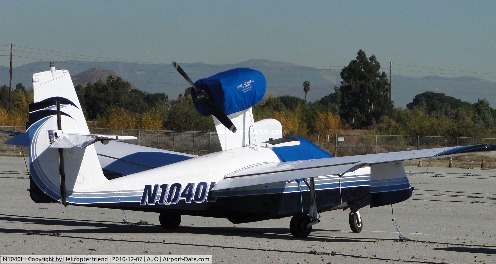 N1040L, 1974 Lake LA-4-200 Buccaneer C/N 633, Covered up, tied down, and parked