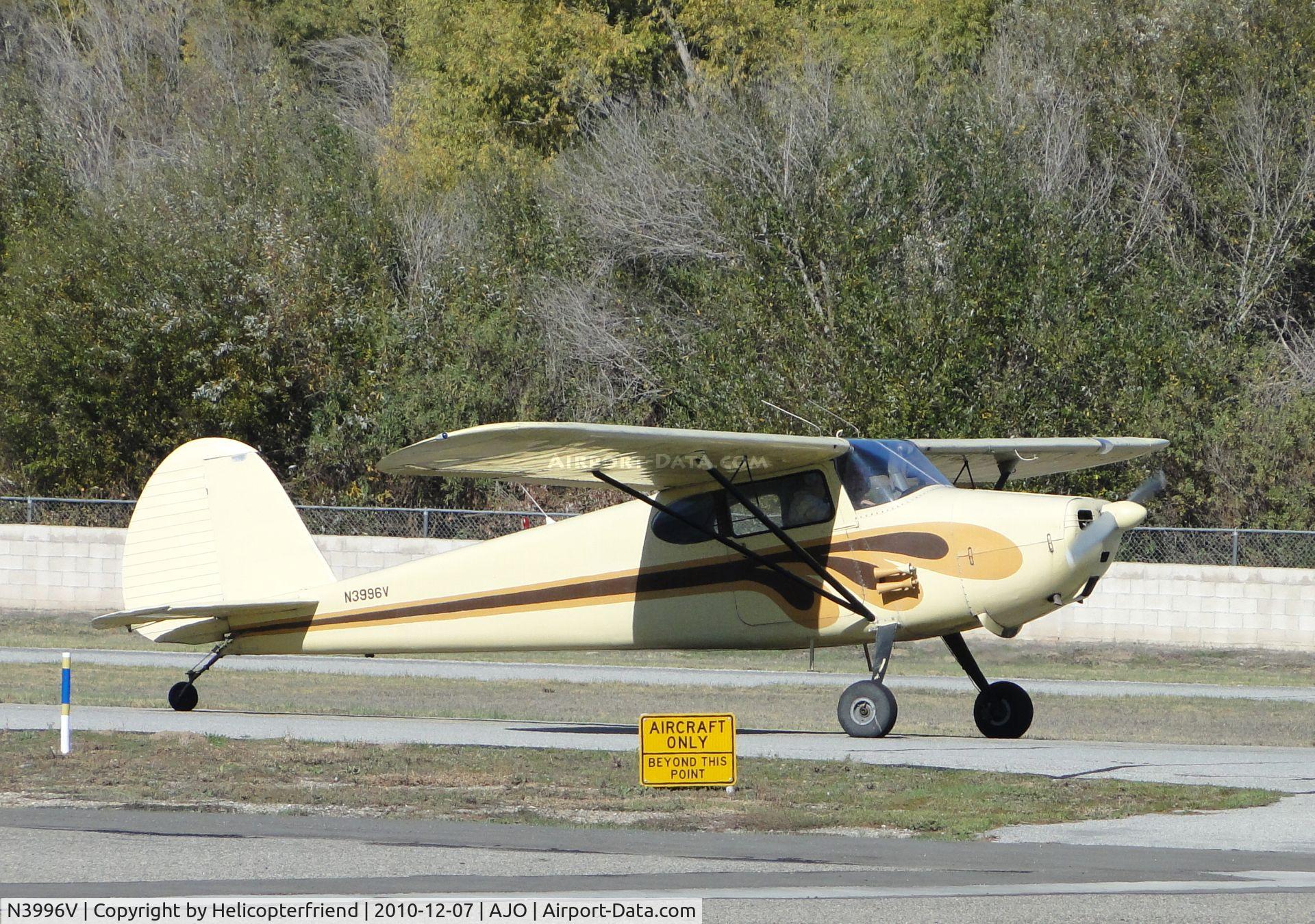 N3996V, 1948 Cessna 170 C/N 18315, Taxiing to runway 25 for take off