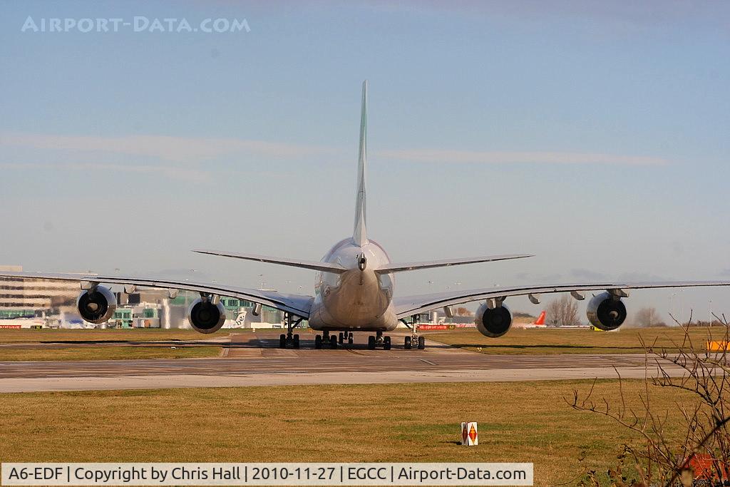 A6-EDF, 2006 Airbus A380-861 C/N 007, Emirates A380 taxing off RW05R