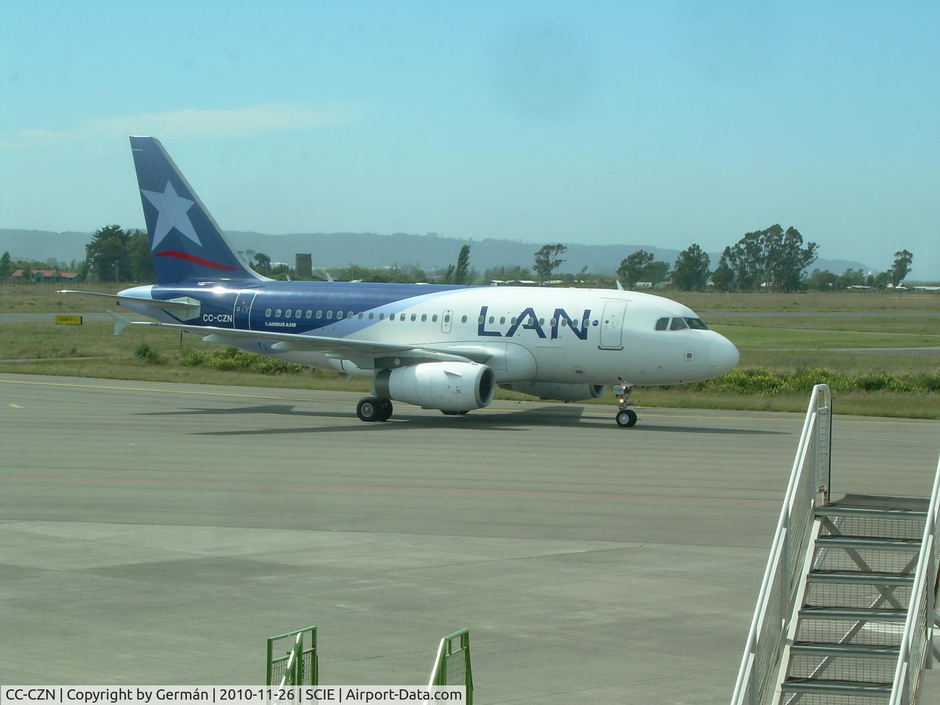 CC-CZN, 2008 Airbus A318-121 C/N 3602, Arriving from SCL
