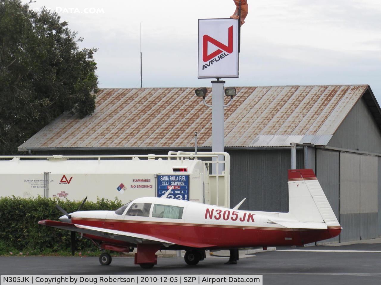 N305JK, 1979 Mooney M20K C/N 25-0214, 1979 Mooney M20K 231, Continental TSIO-360-GB 210 Hp, Rajay turbocharger, 1st Mooney with 6 cylinder engine, increase to 75 gallons fuel, refueling