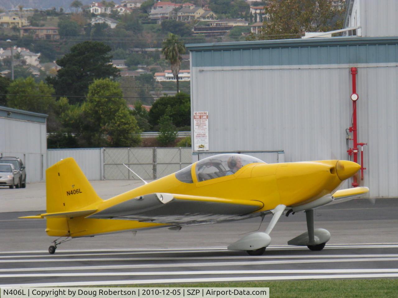 N406L, 2008 Vans RV-6 C/N 936, Provo PROVO 6, Lycoming O-320 160 Hp, takeoff roll Rwy 04