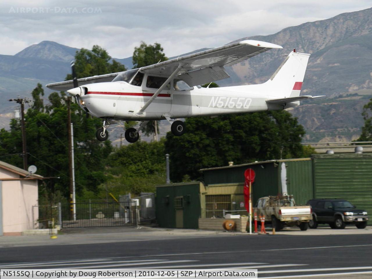 N5155Q, 1973 Cessna 172M C/N 17261768, 1973 Cessna 172M, Lycoming O-320-E2D 150 Hp, on final Rwy 22