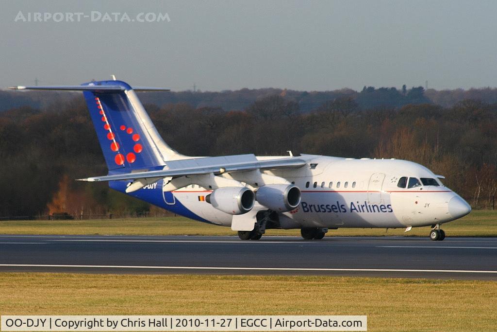 OO-DJY, 1997 British Aerospace Avro 146-RJ85 C/N E.2302, Brussels Airlines RJ85 just landed on RW05R