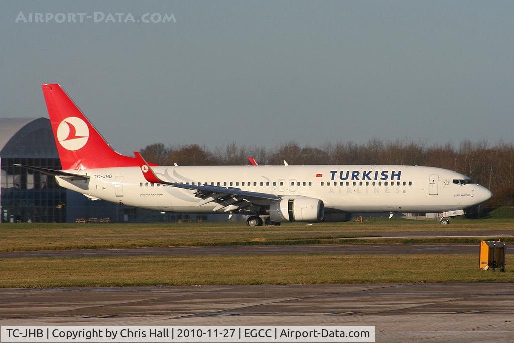 TC-JHB, 2008 Boeing 737-8F2 C/N 35741, Turkish Airlines B737 landing on RW05L