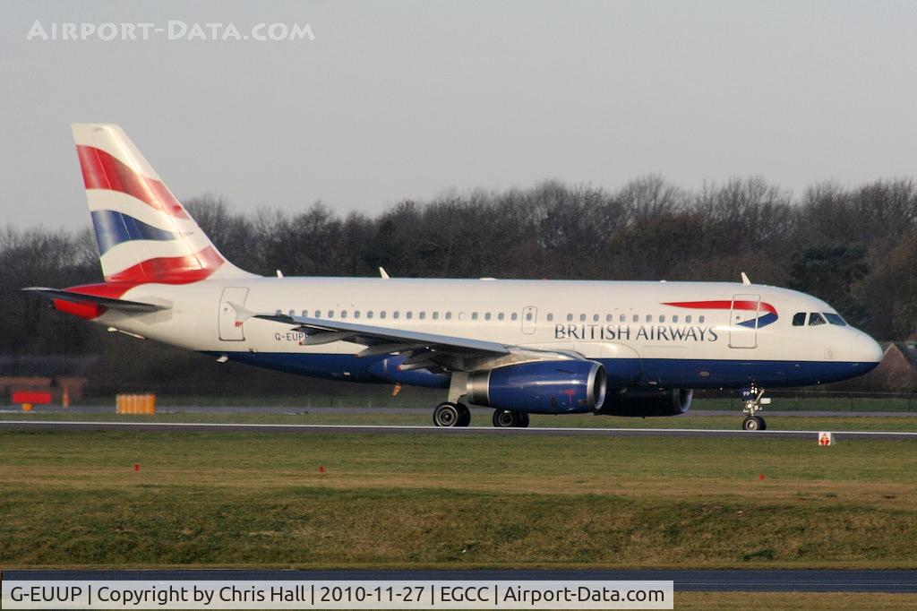G-EUUP, 2003 Airbus A320-232 C/N 2038, British Airways A320 departing from RW05L