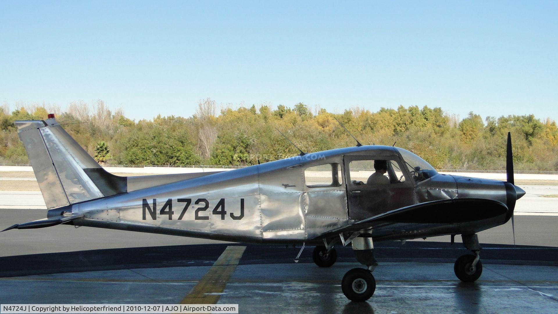 N4724J, 1966 Beech A23-19 C/N MB-184, Pulling into fuel station