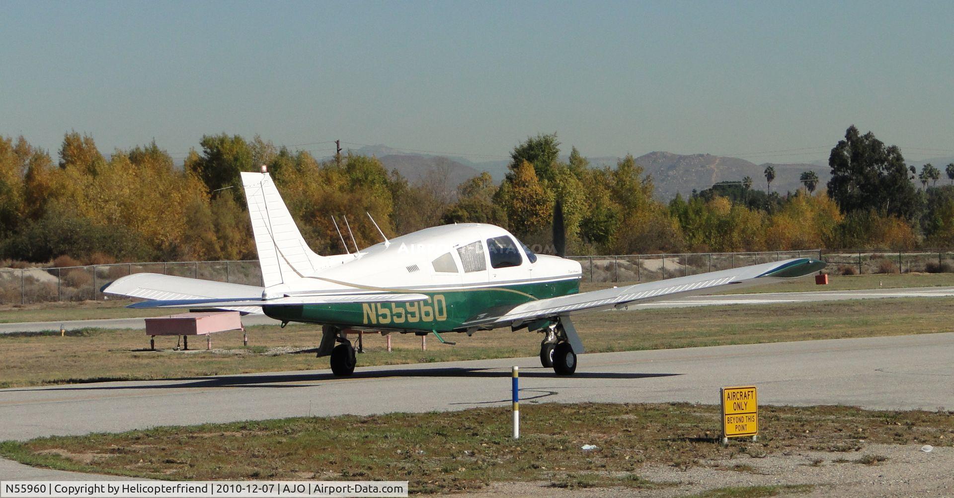 N55960, 1973 Piper PA-28R-200 C/N 28R-7335318, Taxiing to runway 25