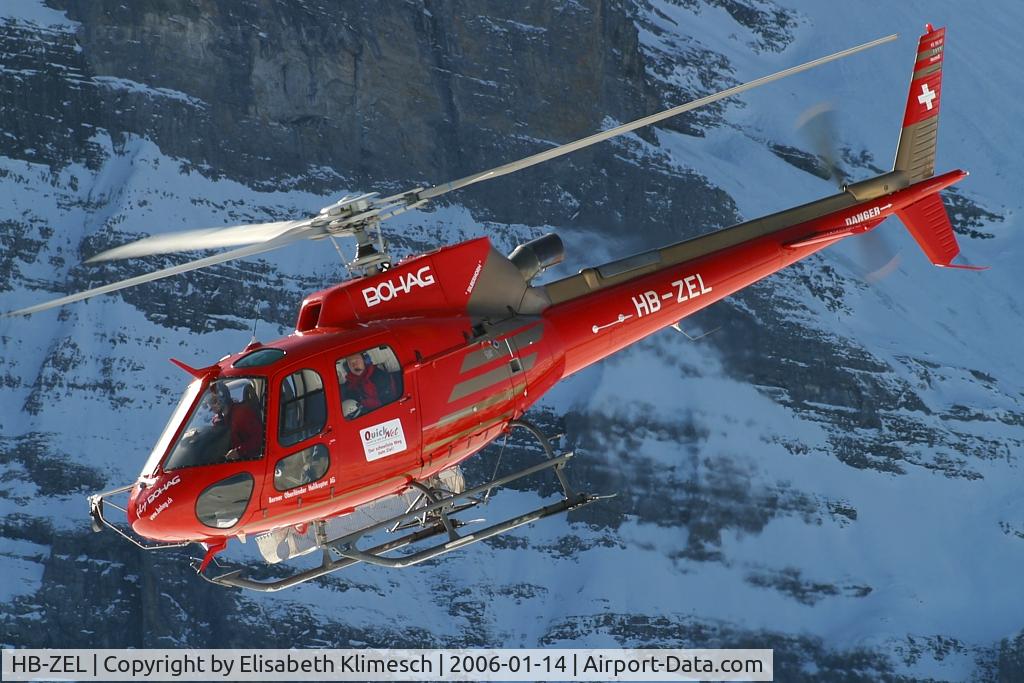 HB-ZEL, 2003 Eurocopter AS-350B-3 Ecureuil Ecureuil C/N 3673, at Lauberhorn