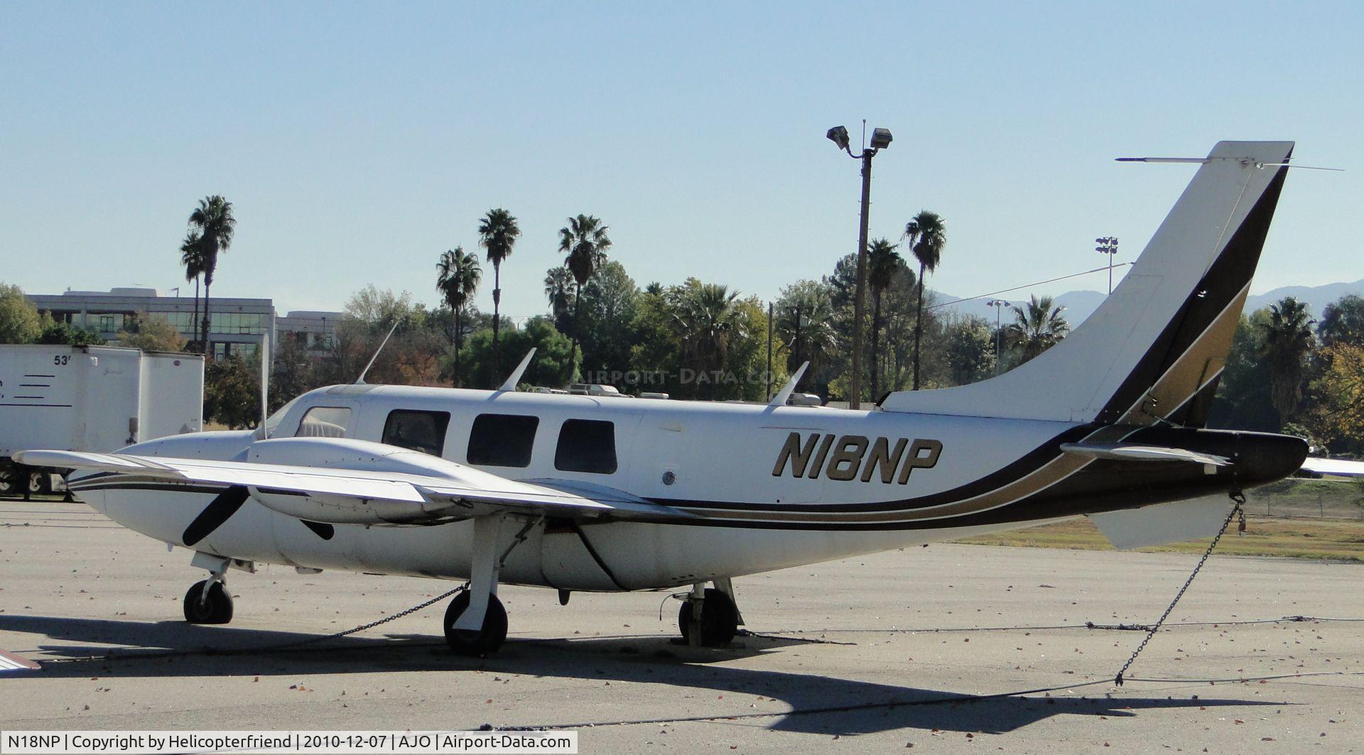 N18NP, 1975 Smith Aerostar 601P C/N 61P-0237-036, Tied down and parked with flat tires