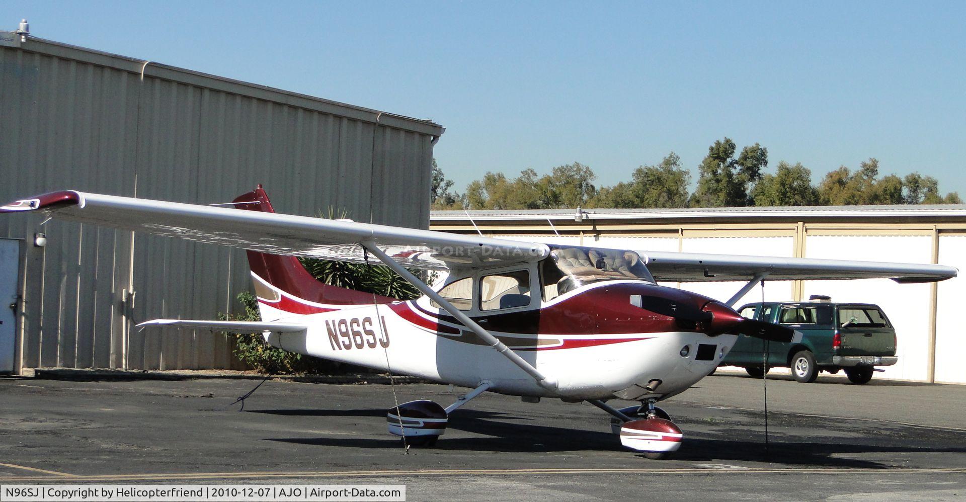 N96SJ, 1979 Cessna 182Q Skylane C/N 18266888, Tied down & parked
