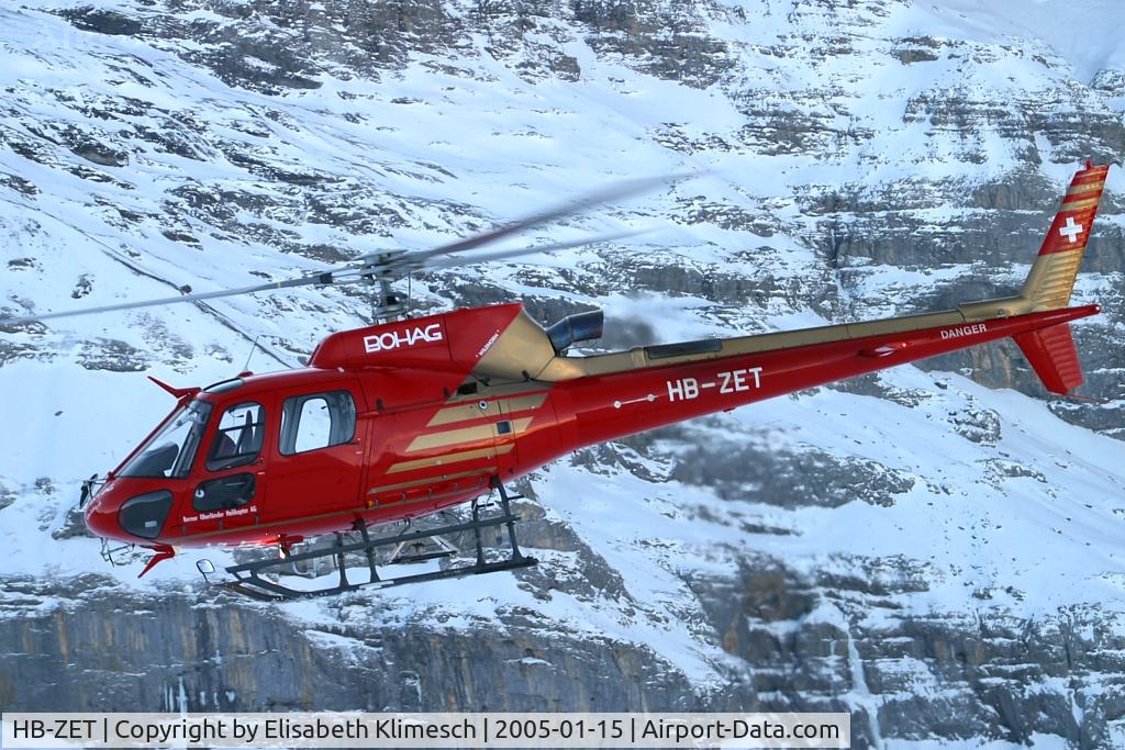 HB-ZET, 2003 Eurocopter AS-350B-3 Ecureuil Ecureuil C/N 3715, at Lauberhorn