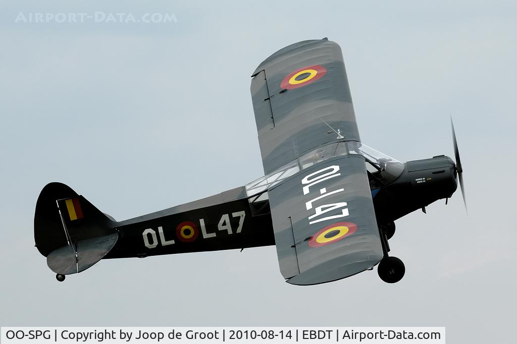 OO-SPG, 1952 Piper L-18C Super Cub (PA-18-95) C/N 18-2060, Beautiful warbird at the oldtimer fly-in.