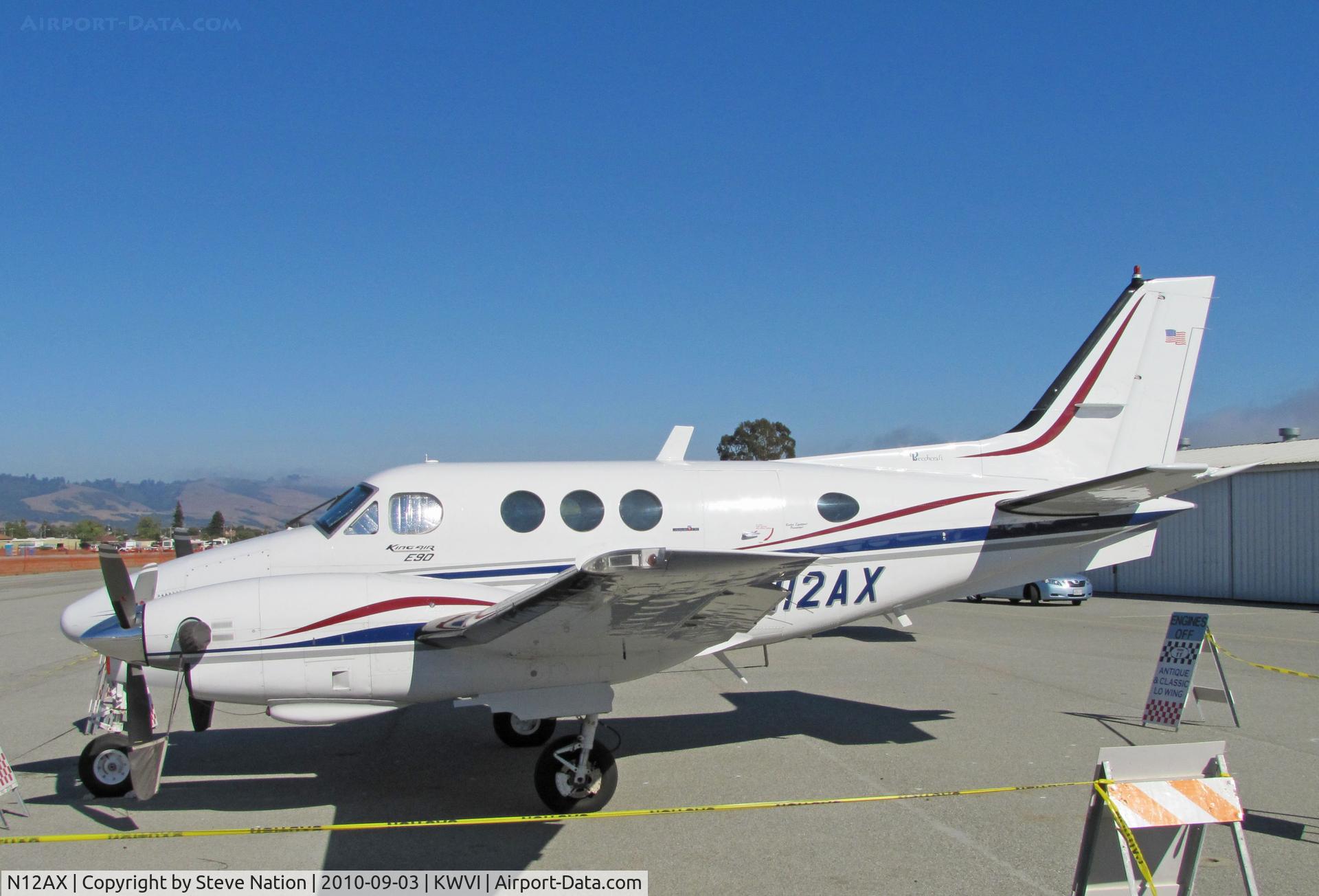 N12AX, 1978 Beech E90 King Air C/N LW-293, 1978 Beech E-90 King Air in clutter @ 2010 Watsonville, CA Fly-in