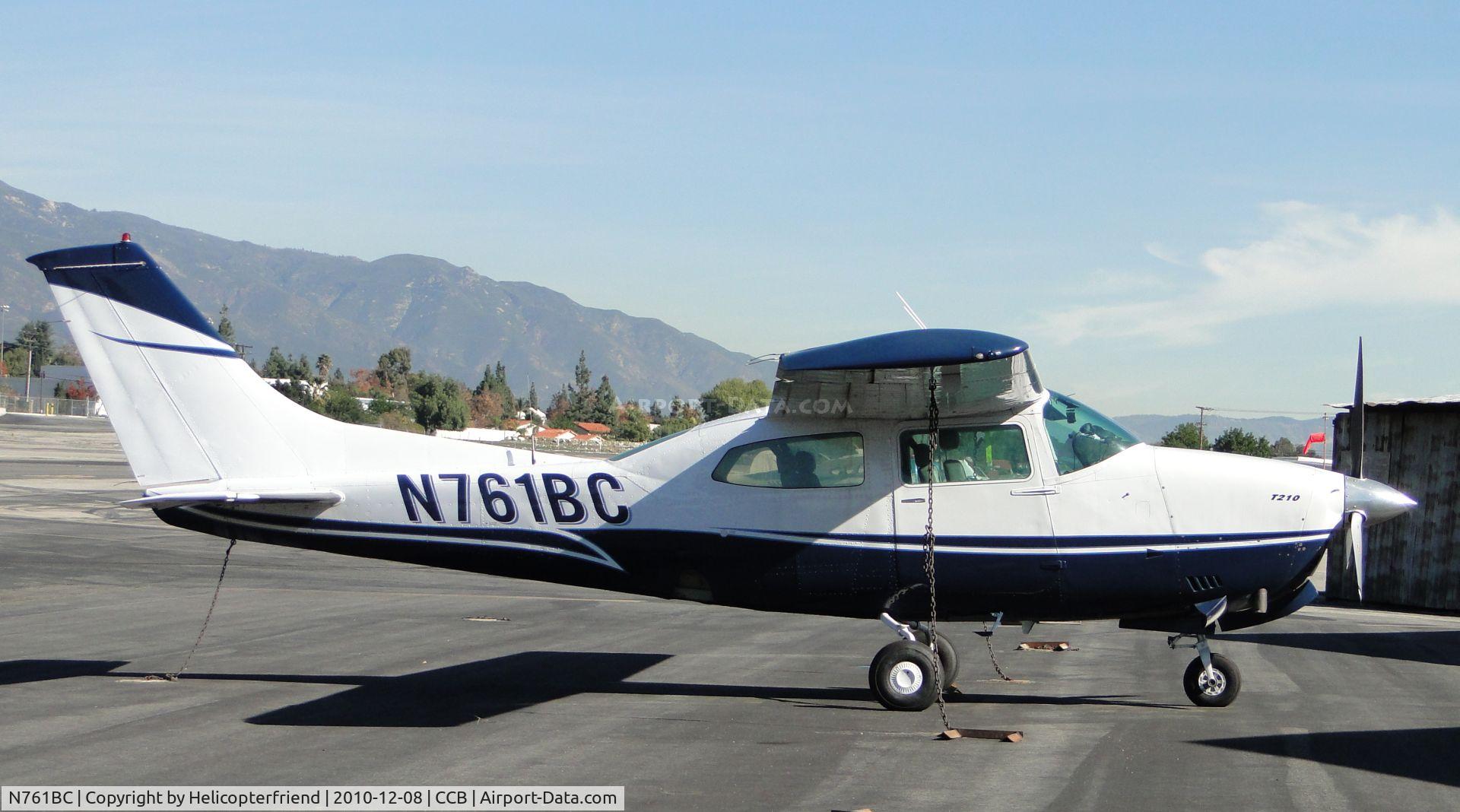 N761BC, 1977 Cessna T210M Turbo Centurion C/N 21062117, Parked in transient parking