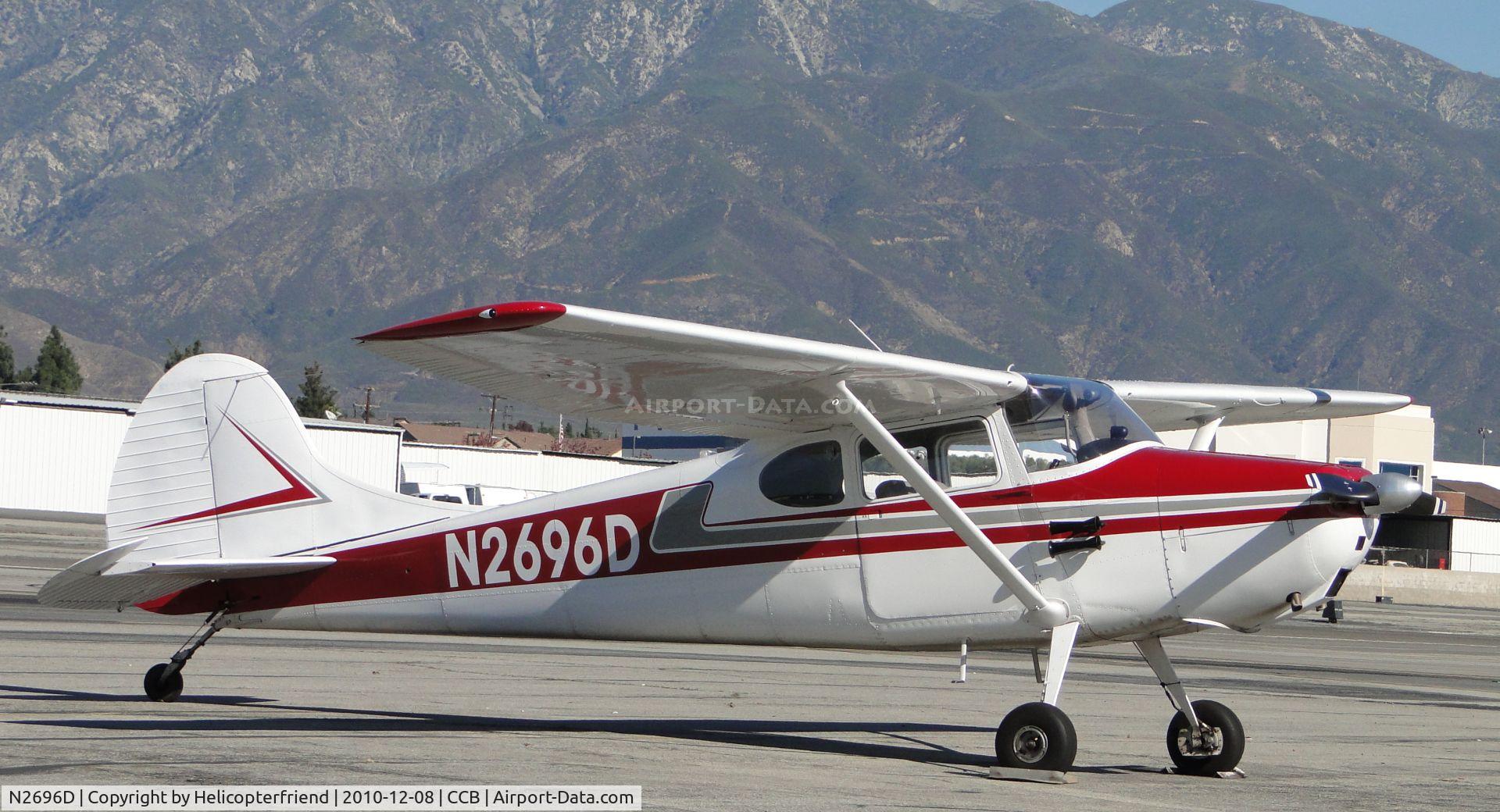 N2696D, 1952 Cessna 170B C/N 20848, Parked north of Maniac Mike's Cafe