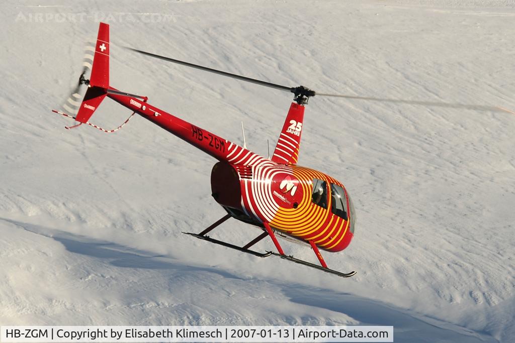 HB-ZGM, 2005 Robinson R44 Raven II C/N 10735, at Lauberhorn