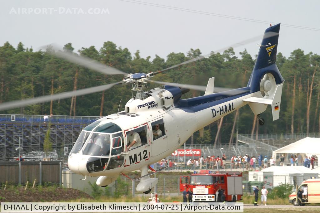 D-HAAL, Aerospatiale SA-360C Dauphin C/N 1030, at Hockenheimring heliport