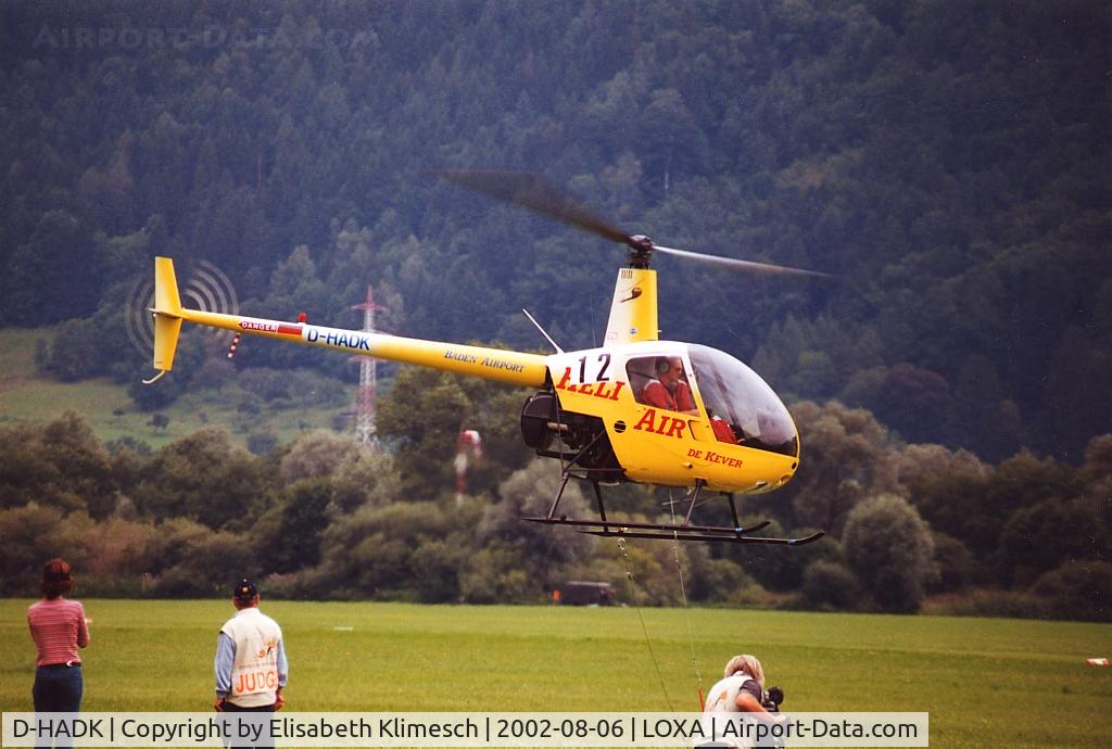 D-HADK, Robinson R22 Beta II C/N 3138, at Aigen im Ennstal airfield