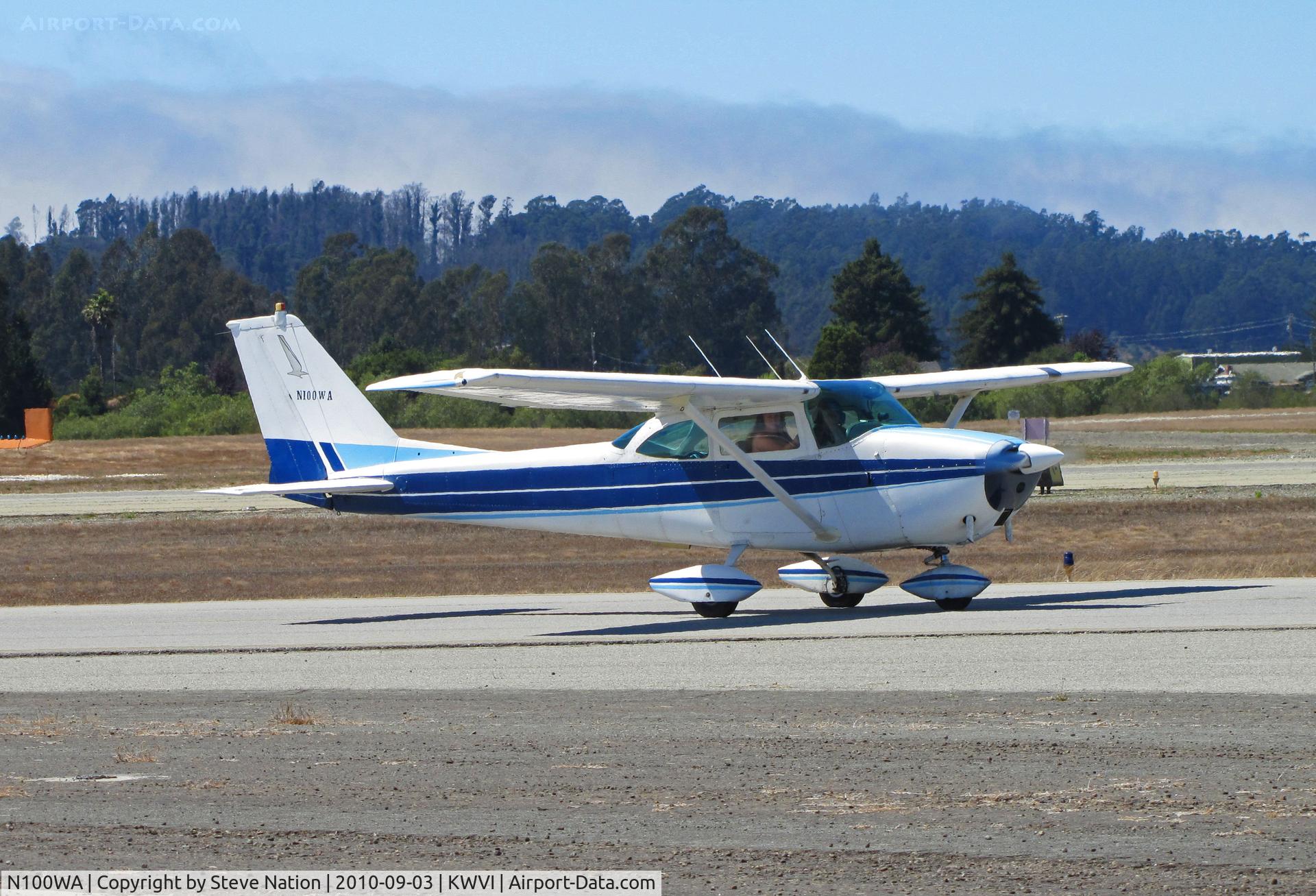 N100WA, 1964 Cessna 172E C/N 17251499, Sonora, CA-based 1964 Cessna 172E arriving @ 2010 Watsonville Fly-in